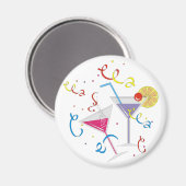 Aimant Cocktail de fête (Recto/Verso)
