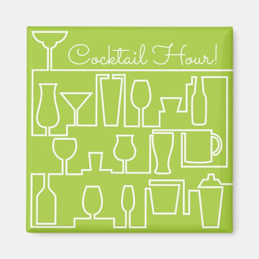 Aimant Cocktail Lime green (Devant)