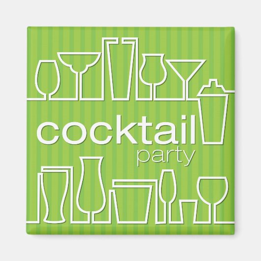 Aimant Cocktail vert (Devant)