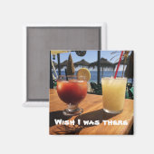 Aimant Cocktails au bord de la mer (Recto/Verso)