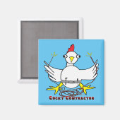 Aimant Cocky contractor (Recto/Verso)