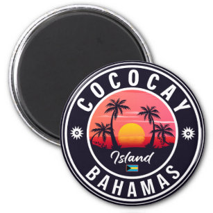 Aimant Coco Cay Island Bahamas Souvenirs Vintages 80s