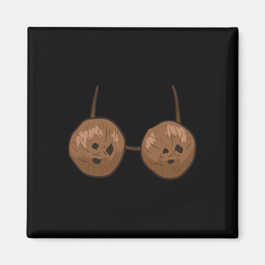 Aimant Coco Summer Coconut Bra Amusant Coco (Devant)