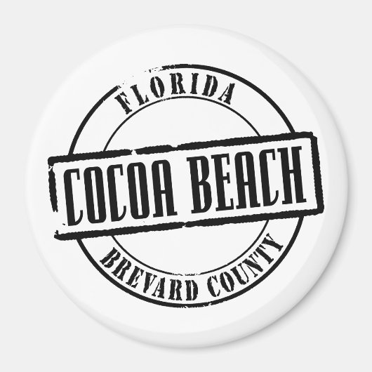 Aimant Cocoa Beach Titre (Devant)