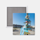 Aimant Cocoa Beach Totem Tiki (Recto/Verso)