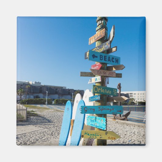 Aimant Cocoa Beach Totem Tiki (Devant)
