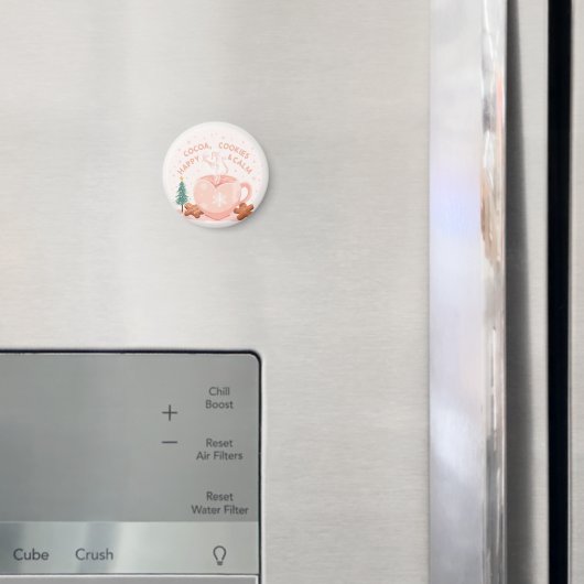 Aimant Cocoa, Cookies & Calm – Pastel Christmas CoT-Shirt (In situ (réfrigérateur))