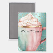 Aimant Cocoa Gold Pink Mint désire Confetti Sparkle (Recto/Verso)
