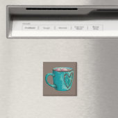 Aimant Cocoa marshmallow chocolat chaud boug hiver (In Situ (Lave-vaisselle))
