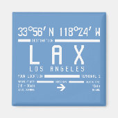 Aimant Code aéroport de Los Angeles (Devant)