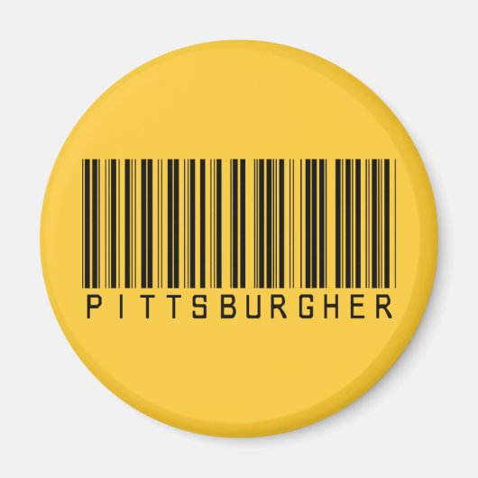 Aimant Code barre Pittsburgher (Devant)
