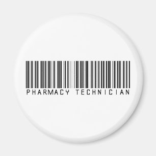 Aimant Code barres de technicien de pharmacie