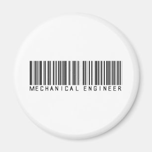 Aimant Code barres d'ingénieur mécanicien
