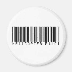 Aimant Code barres pilote d'hélicoptère