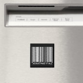 Aimant Code-barres UPC de salut chrétien Jésus a tout pay (In Situ (Lave-vaisselle))