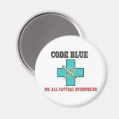 Aimant Code Bleu 100% Tous Épinephrine Naturelle (Recto/Verso)