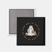 Aimant Code Boo Dans L'Er Nurse Halloween Cute Ghost Spoo (Recto/Verso)