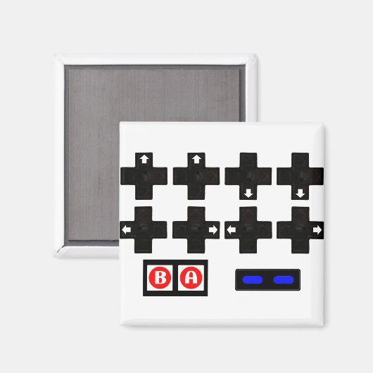 Aimant Code Contra Konami (Recto/Verso)