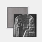 Aimant Code de Hammurabi, haut de la stèle (Recto/Verso)