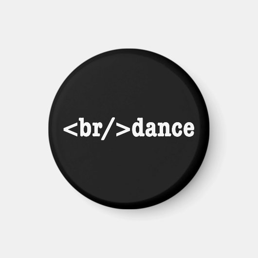 Aimant code HTML de rupture (Devant)