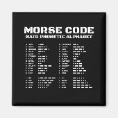 Aimant Code Morse & Conception Éducative OTAN (Devant)