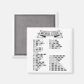 Aimant Code Morse International (Recto/Verso)