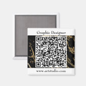 Aimant Code QR Business Marketing Promotion (Recto/Verso)