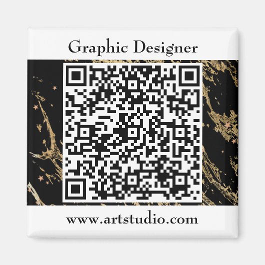 Aimant Code QR Business Marketing Promotion (Devant)