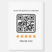 Aimant Code QR de lien de révision d'entreprise 2,5" x 3, (Recto)