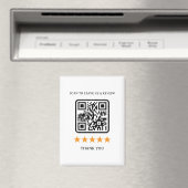 Aimant Code QR de lien de révision d'entreprise 2,5" x 3, (In Situ (Lave-vaisselle))