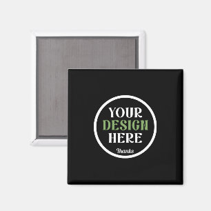 Aimant Code QR de logo noir personnalisé pour la marque c