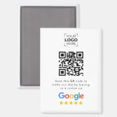 Aimant Code QR de révision Google Avis sur l'entreprise (Recto/Verso)