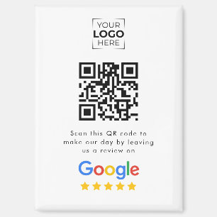 Aimant Code QR de révision Google Avis sur l'entreprise