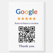 Aimant Code QR de révision Google pour entreprise profess (Recto)