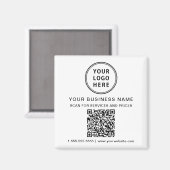 Aimant Code QR du logo commercial promotionnel (Recto/Verso)