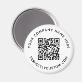 Aimant Code QR et bloc de texte personnalisé (Recto/Verso)
