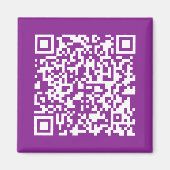 Aimant Code QR instantané avec votre URL de site Web | Po (Devant)