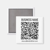 Aimant Code QR instantané (entrez l'URL de votre site Web (Recto/Verso)