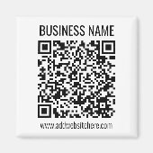 Aimant Code QR instantané (entrez l'URL de votre site Web (Devant)