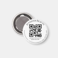 code qr minimal petit business salon de beauté