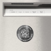 Aimant Code QR moderne promotion Argent (In Situ (Lave-vaisselle))