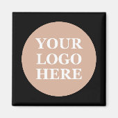 Aimant Code QR noir élégant et élégant (Devant)