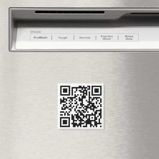 Aimant code QR personnalisable (In Situ (Lave-vaisselle))