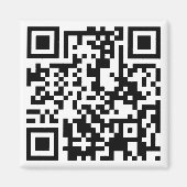 Aimant code QR personnalisable (Devant)