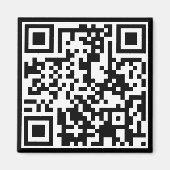 Aimant code QR personnalisable (Devant)