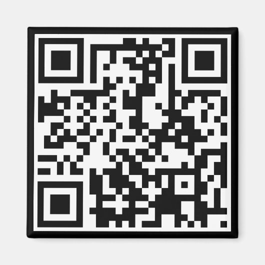 Aimant code QR personnalisable (Devant)