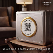 Aimant Code QR personnalisé Classique Or & Promotion de s