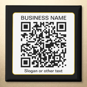 Aimant Code QR scannable modifiable + Nom de votre entrep