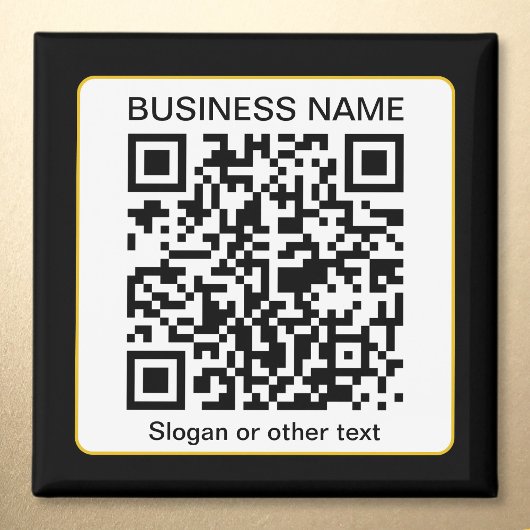 Aimant Code QR scannable modifiable + Nom de votre entrep