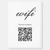 Aimant | Code Qr Wifi Moderne (Recto)